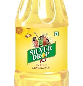 Silver Drop Refined Sunflower Oil 100% Natural, Pure for Cooking and Frying | Healthiest Cooking Oil | Edible Cooking Oil